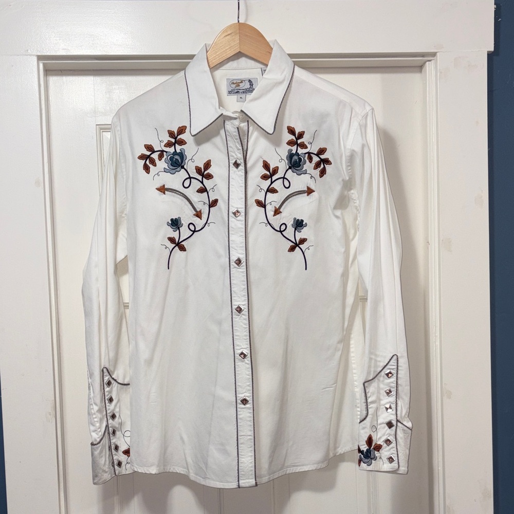 Panhandle Slim White pearl snap